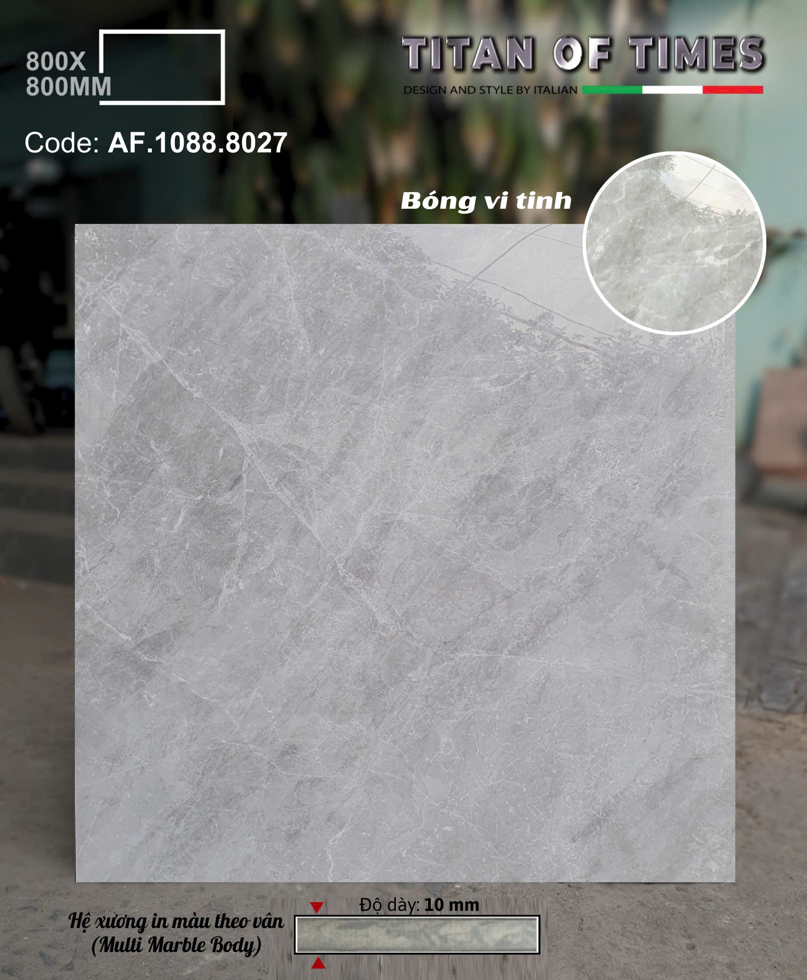 Gạch Ốp Tường 80x80 Apodio Vân Giả Đá Cao Cấp 