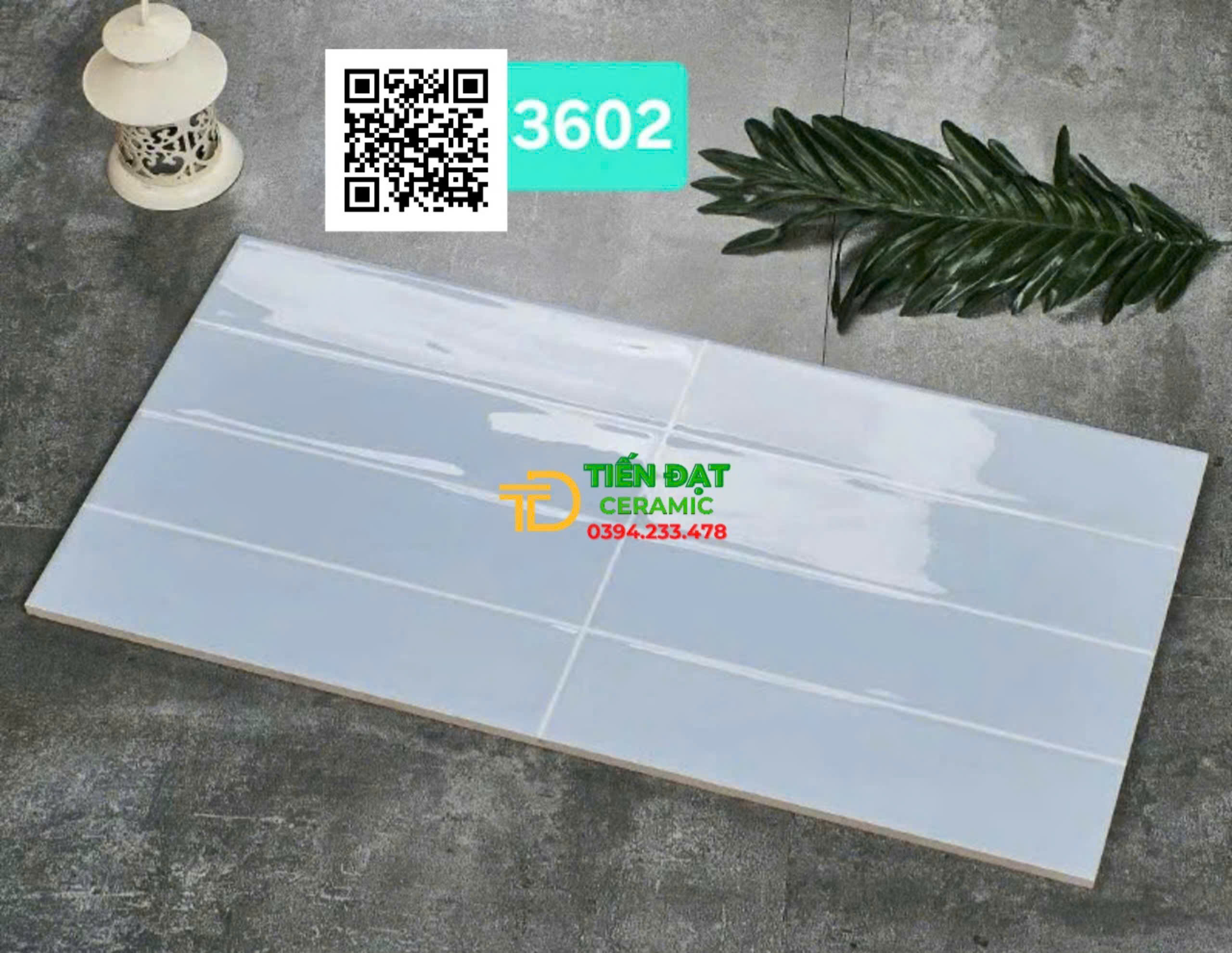 Gạch Ốp Tường Trung Quốc 30x60 Vân Xanh Nhạt Rẻ Nhất