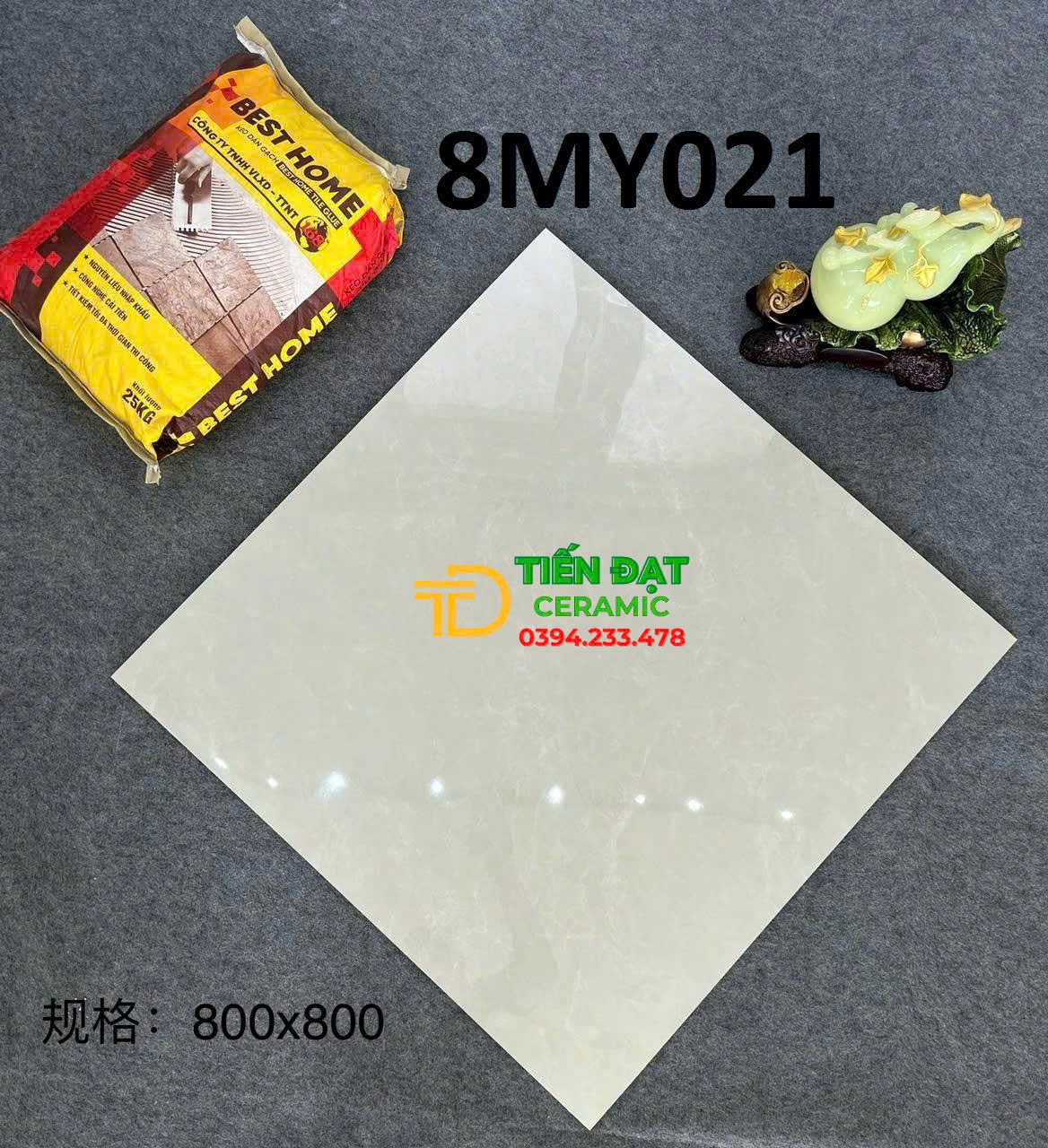 Gạch Trung Quốc 80x80 Bóng Kim Cương Khổ Lớn