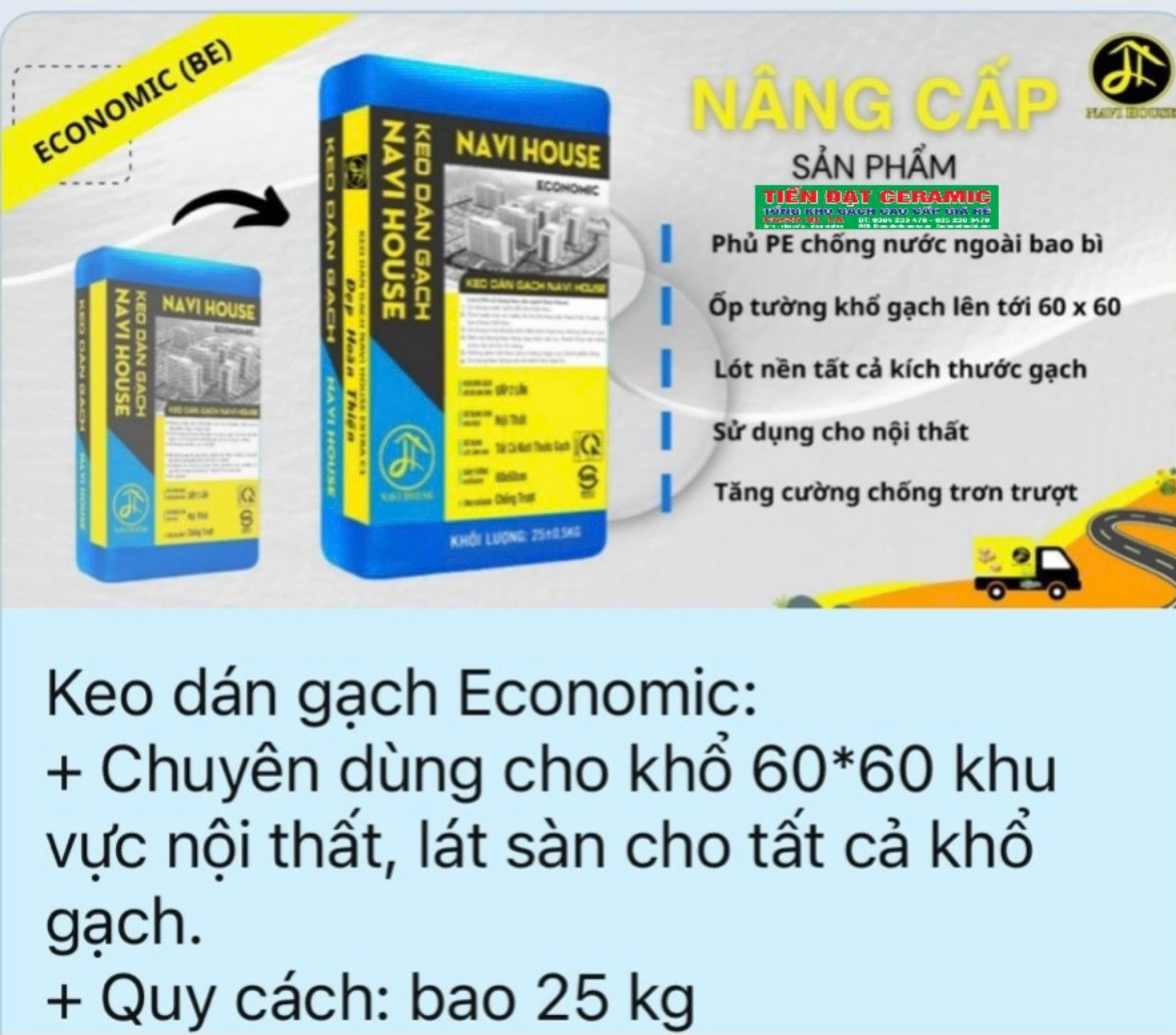 Keo Lát Nền Navi House Cao Cấp Siêu Dính Chính 