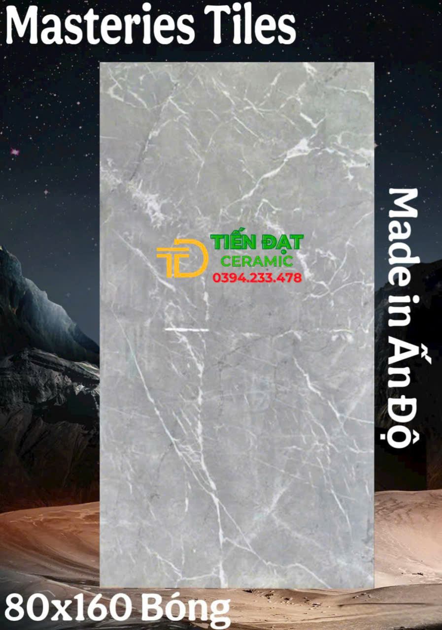 Kho Gạch Ấn Độ Tại Bình Chánh 80x160 Trắng Xám Đá 