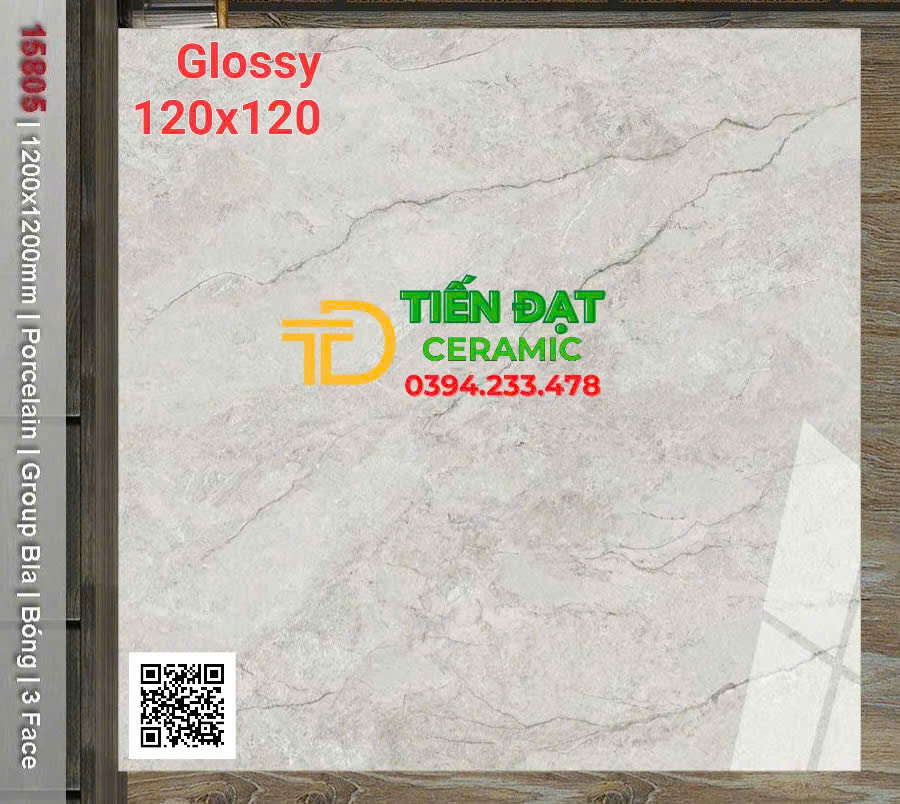 Kho Gạch Khổ Lớn 120x120 Vân Giả Đá Mẫu Mới Tại Bình Chánh