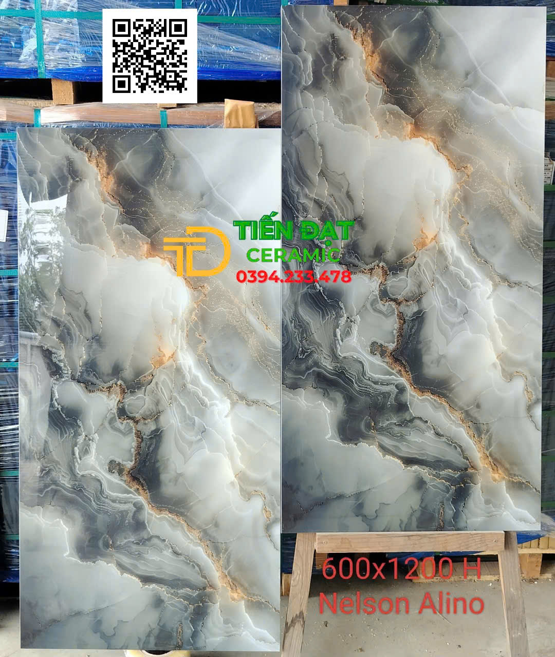 Tổng Kho Ấn Độ 60x120 Trắng Xám Giả Đá Tại Quận 12