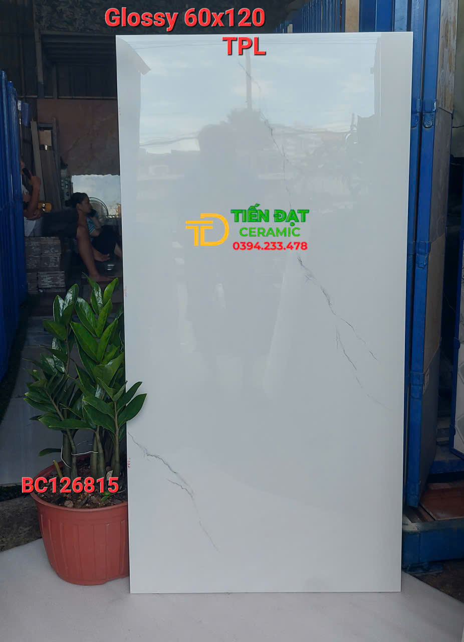 Gạch Bóng Kiếng 60x120 Vicera Ốp Lát Xám Nhạt