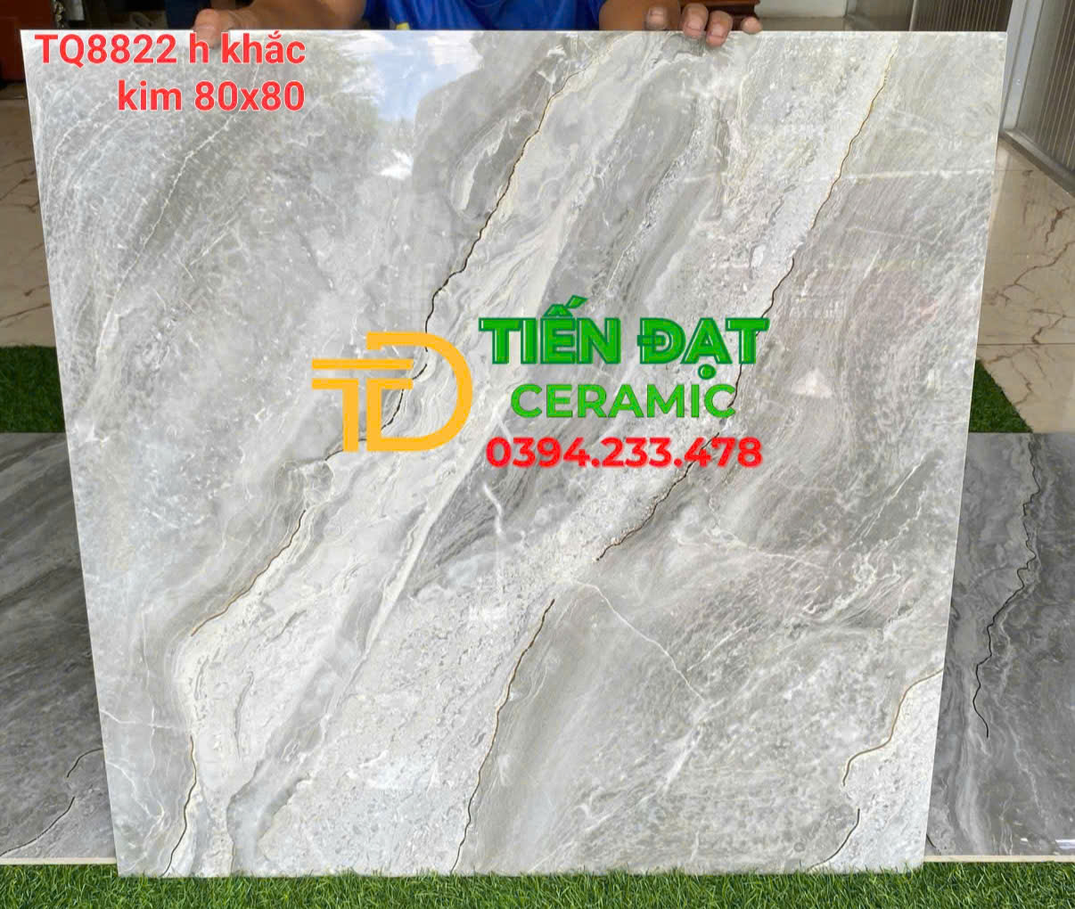 Tổng Kho Gạch TQ 80x80 Ốp Tường Ánh Kim Tại Bình Tân