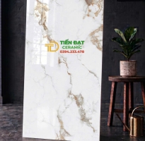 Gạch Ốp Lát Biệt Thự 60x120 Vân Trắng Vàng 
