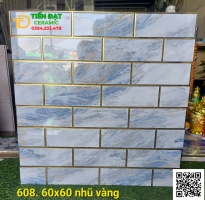Đá Bóng Kiếng 60x60 Khắc Kim Trang Trí