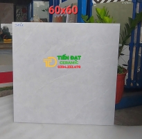 Đá Bóng Kiếng Sale 60x60 Ốp Lát Vân Xám Nhạt Giả Đá 