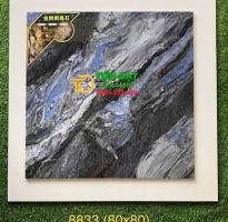 Đá Bóng Kính TQ 80x80 Vân Xám Ốp Cột Cổng Trang Trí