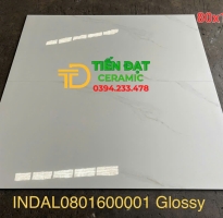 Đá Bóng Kính Vi Tinh 80x160 Trắng Vân Khổ Lớn Ốp Tường