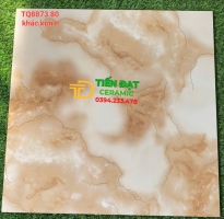 Đá Đồng Chất Vàng Khắc Kim 80x80 Nhập Khẩu TQ 