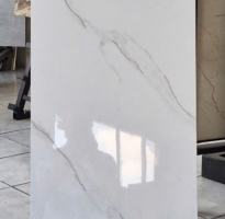 Đá Granite TQ 40x80 Trắng Vân Nhũ Vàng Ốp Phòng Khách