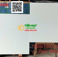 Đá Marble Trắng Trơn Kim Cương 100x100 Cao Cấp Mẫu Mới