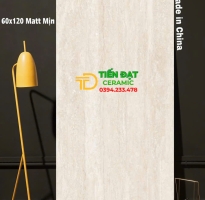 Đá Mờ Marble TQ 60x120 Lát Nền Vân Vàng Kem Mẫu Mới 