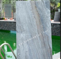 Đá Ốp Lát 60x120 Xanh Nhạt Vân Giả Đá