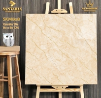 Đá Bóng Kiếng 80x80 Vân Vàng Khắc Kim Sóc Trăng