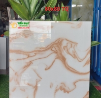 Gạch Ốp Lát 80x80 Trắng Vân Vàng Ngọc Thạch Mẫu Mới 2023