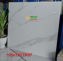 Gạch Bóng Kiếng 120x120 Trắng Vân Mây Mẫu Mới Đẹp