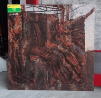 Gạch bóng kiếng 60x60 đỏ vân nâu 