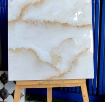 Gạch Bóng Kiếng 60x60 Giả Đá Vân Vàng Mới Đẹp