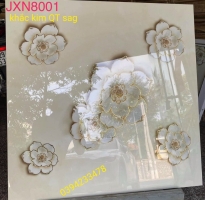 Gạch Bóng Kiếng 80x80 Khắc Kim TQ Mẫu Mới