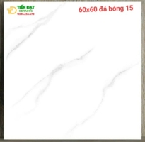 Gạch Bóng Kiếng Lát Nền 60x60 Trắng Vân Khói