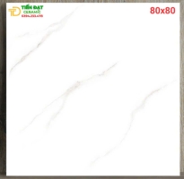 Gạch Bóng Kim Cương 80x80 Trắng Vân Xả Kho Giá Rẻ