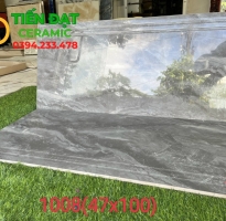 Gạch Cao Cấp 5D 47x100 Vân Xám Mẫu Mới