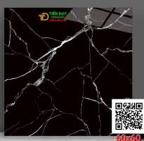 Gạch Cao Cấp 60x60 Đen Vân Trắng Trang Trí Đẹp Rẻ