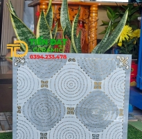 Gạch Cao Cấp Khắc Kim 40x40 Ốp Lát Nhũ Bạc 