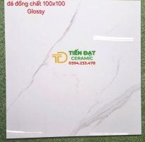 Gạch Cao Cấp TQ 100x100 Bóng Kính Kim Cương Trắng Vân 