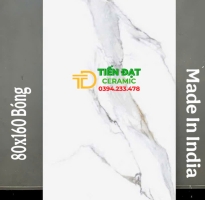 Gạch Cao Cấp Trắng Xám Vàng 80x160 Nhập Khẩu Ấn Độ 