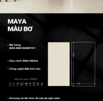 Gạch Đá Bản To 90x180 Ốp Tường Cao Cấp TQ Màu Bơ