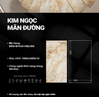 Gạch Đá Cao Cấp 160x230 Ốp Lát Khổ Lớn Vân Vàng Ngọc TQ