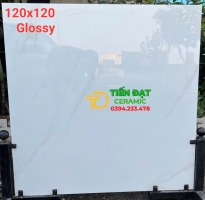 Gạch Đá Cao Cấp Lát Biệt Thự 120x120 Trắng Ít Vân Mới Rẻ