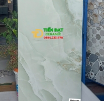 Gạch Đá Kim Cương 60x120 Lát Phòng Khách Vân Xanh Cao Cấp