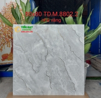 Gạch Đá Lát Nền 80x80 Vân Xám Khắc Kim Mới Đẹp