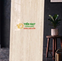 Gạch Đá Marble 60x120 Vân Sọc Vàng Giả Gỗ Cao Cấp