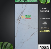 Gạch Đá Mờ 80x160 Vân Trắng Vàng Khắc Kim 