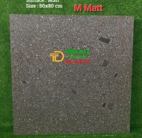 Gạch Đá Mờ Terrazzo Ấn Độ 80x80 Khổ Lớn Ốp lát