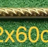 Gạch Điểm Nhấn TQ 2x60 Đũa Xoắn Nhũ Vàng Giá Rẻ Đẹp