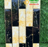 Gạch Khắc Kim 25x50 Ốp Trang Trí Cột Cổng Mặt Tiền