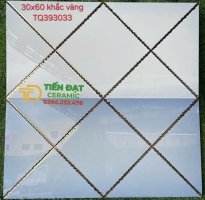 Gạch Khắc Vàng 30x60 Ốp Trang Trí Vách Cầu Thang Mặt Tiền