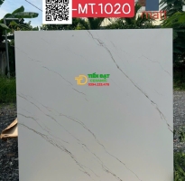 Gạch Khổ Lớn 100x100 Đá Mờ Bóng Trắng Vân Lát Phòng Khách