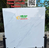 Gạch Khổ Lớn 100x100 Trắng Vân Cao Cấp Lát Biệt Thự 
