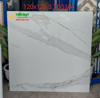 Gạch Khổ Lớn 120x120 Trắng Vân Đen Vàng Cao Cấp