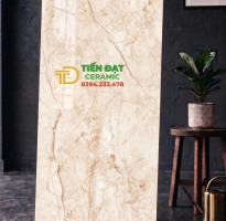 Gạch Khổ Lớn 60x120 Vân Vàng ỐP Lát Theo Phong Thủy