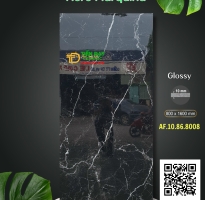 Gạch Khổ Lớn 80x160 Đen Vân Trắng Ốp Mặt Tiền