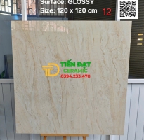 Gạch Khổ Lớn Ấn Độ 120x120 Vân Vàng Ốp Lát Mẫu Mới