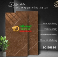 Gạch Khổ Lớn Ốp Tường Vicera 60x120 Nâu Đậm Mẫu Mới 